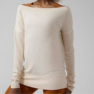 NWOT Athleta Ivory Studio Barre Top, XXS, Yoga, Athleisure, Gym, Ballet